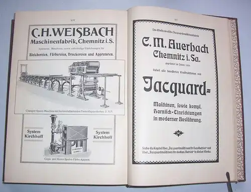 Handbuch der Weberei 1914 J. Schams * Weber Fachbuch !