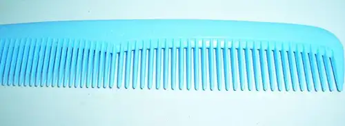 3 originale DDR Kämme Kamm hellblau Plastik retro stil rockabilly fifties !