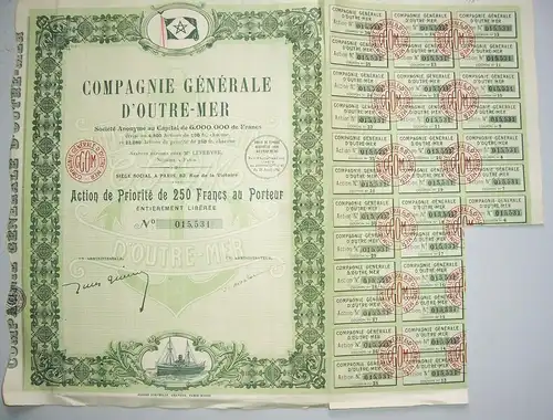 Wertpapier Frankreich Compagnie Generale d` Outre-Mer Action  France