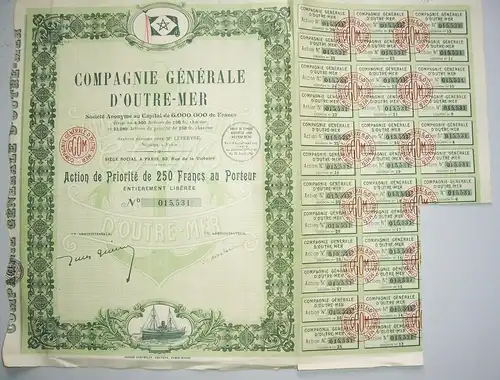 Wertpapier Frankreich Compagnie Generale d` Outre-Mer Action  France 