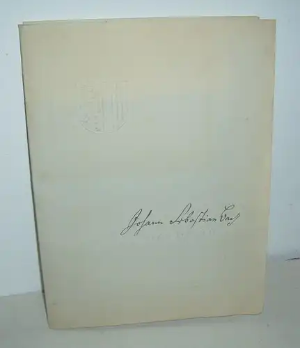Johann Sebastian Bach sein Leben und Werk 1950