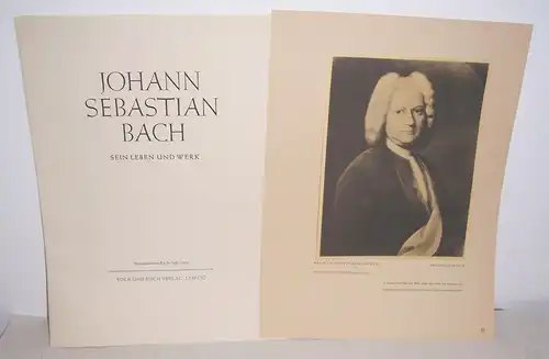 Johann Sebastian Bach sein Leben und Werk 1950