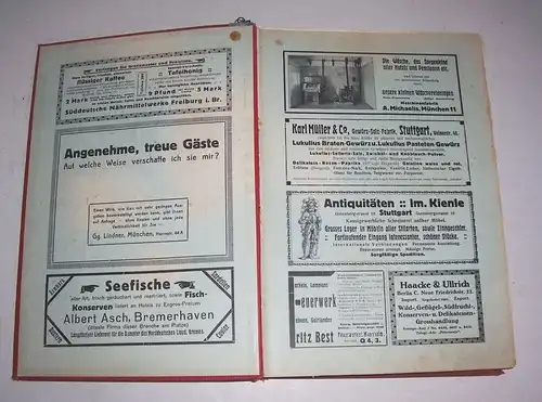 Deutscher Hotelführer mit Städtebildern und Wappen 1914 mit deutschen Gebieten