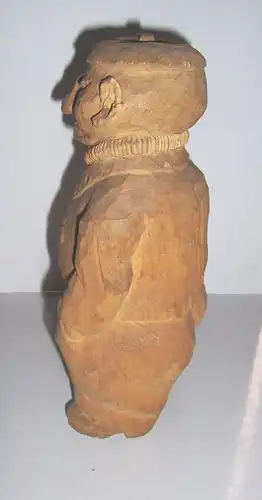 Lindenholz Schnitzerei dicker Mann vor 1945 