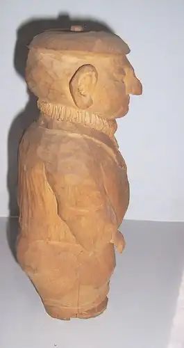 Lindenholz Schnitzerei dicker Mann vor 1945 