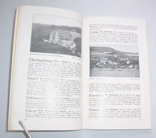 Führer durch Ihre Sommerfrischen WESTFALEN Sauerland Siegerland Waldeck 1928