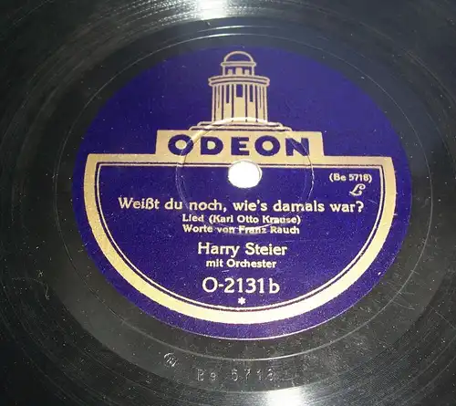 Harry Steier mit Orchester Schellackplatte Hab Mitleid mit mir / Weißt du noch .