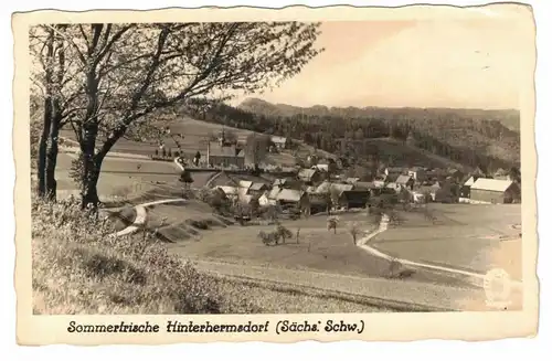 Ak Sommerfrische Hinterhermsdorf Sächsische Schweiz Wagner um 1935 (A3953