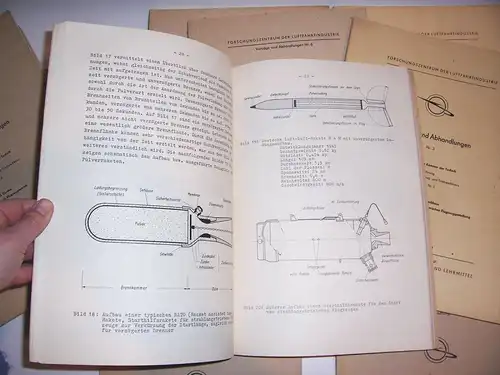 Konvolut Vorträge Abhandlungen Forschungszentrum der Luftfahrt 1957/58 Broschüre