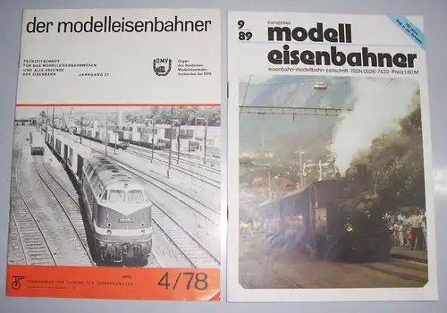2 x Der Modelleisenbahner 4/78 & 9/89 DDR !  (H4