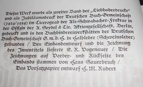 H. J. Christoffel von Grimmelshausen Simplizius Simplizissimus 1934 !