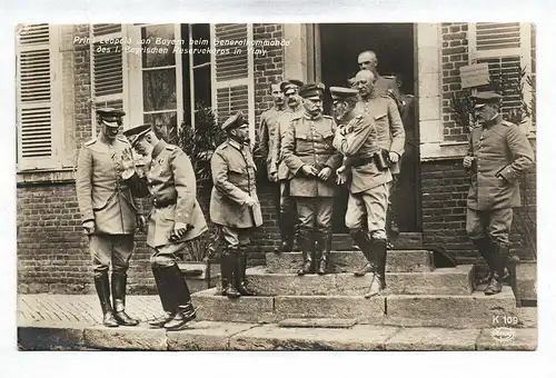 Ak Foto Prinz Leopold von Bayern beim Generalkommando