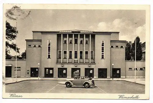 Ak Weimar Weimarhalle 1940