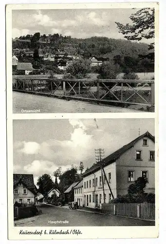 Ak Kauerndorf b. Kulmbach Bayern Ortsansicht Hauptstraße