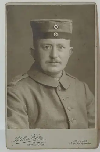 CdV Foto Landser Rekrut IR 100 Elite Berlin  1 Wk