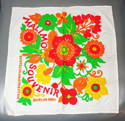 DDR Tuch Malimo Souvenir Deutschlandtreffen Berlim 1964