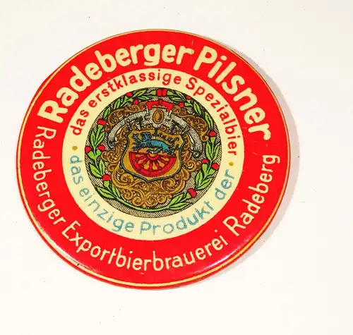 Alter Werbe Taschenspiegel Radeberger Pilsner Bier Reklame Spiegel