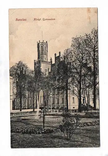 Ak Bunzlau Königl. Gymnasium Bolesławiec Polen