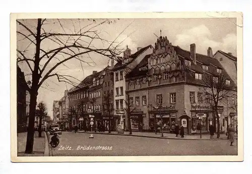 Ak Foto Zeitz Brüderstraße Sachsen-Anhalt