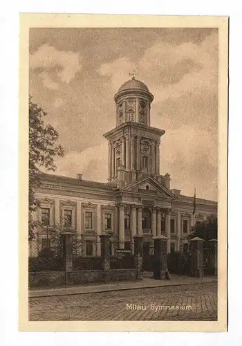 Ak Mitau Jelgava Kommandantur Gymnasium Lettland 1917