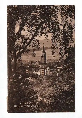 Ak Glatz Blick auf die Stadt Kłodzko Polen 1926