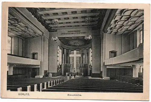 Foto Ak Görlitz Kreuzkirche Sachsen