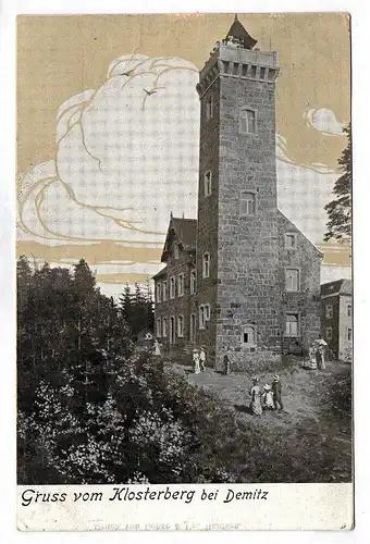 Ak Gruss vom Klosterberg bei Demitz Sachsen 1905