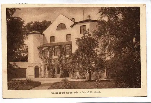 Ak Ostseebad Apenrade Schloß Brunlund 1919