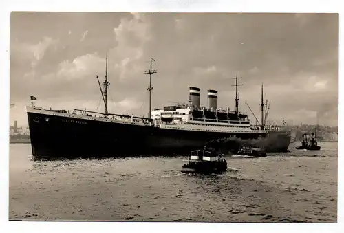 Foto Schiff D. „Albert Ballin“ der Hamburg-Amerika Linie Meer