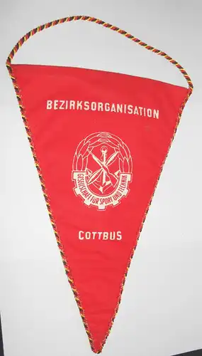 GST Wimpel Juni 1971 Wehrspartakiade Bezirksorganisation Cottbus DDR !