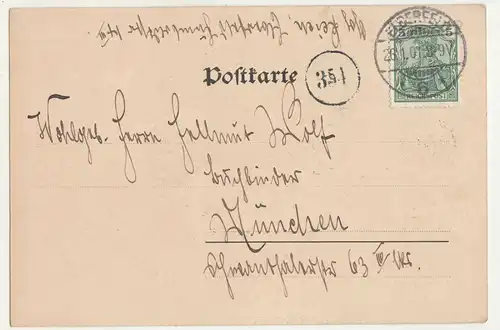 Litho Ak Gruss aus Elberfeld Brausenwertherplatz Hotel Korbach Cafe 190 ! (A3401