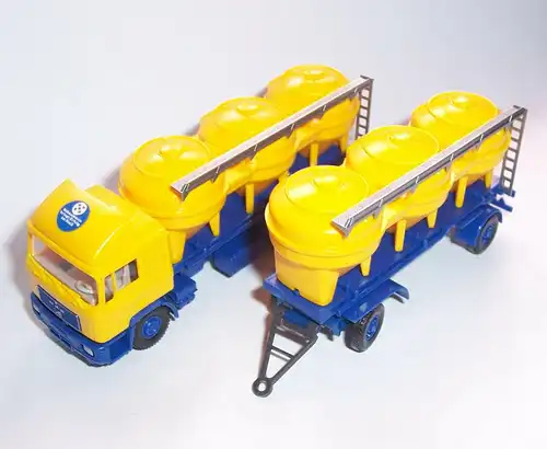 Wiking Modellauto MAN Futtelmittel Sattelzug Schaumann H0 