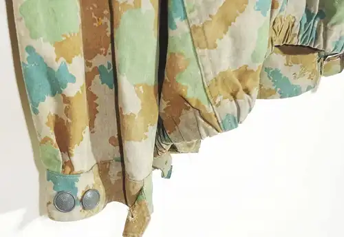 NVA Blumentarn Jacke 1963 Flecktarn Kapuze Gestempelt DDR