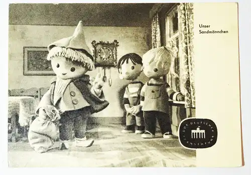 Ak Sandmann mit Kindern DDR Fernsehen 1963 Garloff 