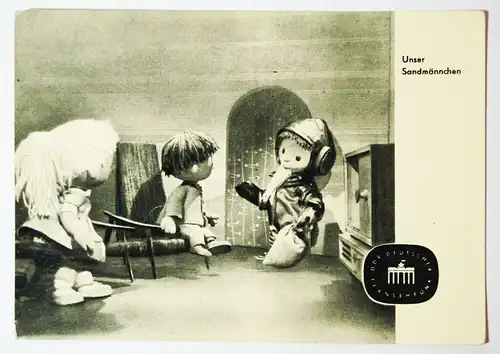 Ak Sandmann als Astronaut Kinder DDR Fernsehen 1964 Garloff