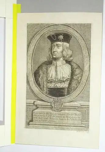 Kupferstich Philippe I Roy d  Espagne 1700er 1800er