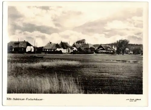 Ak Insel Vitte Hiddensee Fischerhäuser Herold Neukirch 1958