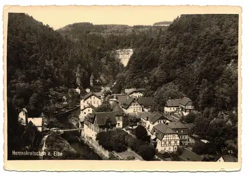 Ak Herrnskretschen Elbe Böhmen 1930er 