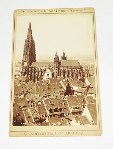 Foto Freiburg Breisgau 1890er Clare Kabinettfoto