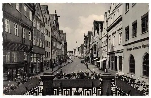 Ak Donauwörth Schwaben Straße 1962 Sparkasse