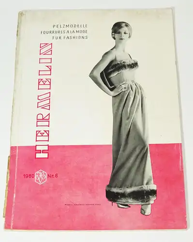 Hermelin Nr 6  1960 Pelzmodelle Zeitschrift Pelze Nerz Pelzmode Fashion Mode Vin