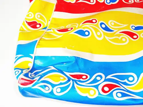 Alte Strandtasche DDR 1970er 1980er Retro Look Vintage Tasche Tragetasche Bunt