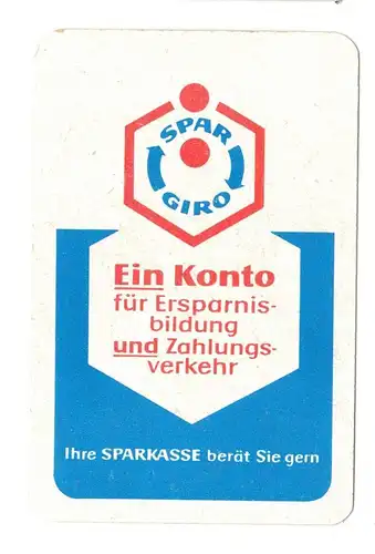 DDR Taschenkalender Sparkasse Spar Giro 1967
