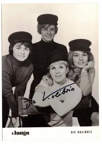 Ak Amiga Die Kolibris Autogramm DDR