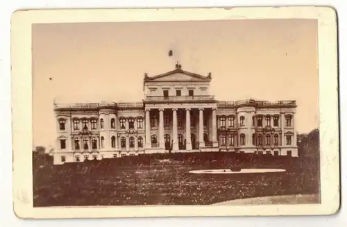 CdV Foto Schloss Putbus um 1870