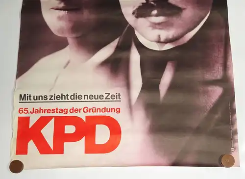 DDR Plakat Rosa Luxemburg Karl Liebknecht 60 Jahre KDP 1983 Klaus Bernsdorf GDR