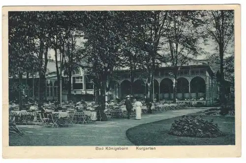 Ak Bad Königsborn Kurgarten 1910er Unna (A3932