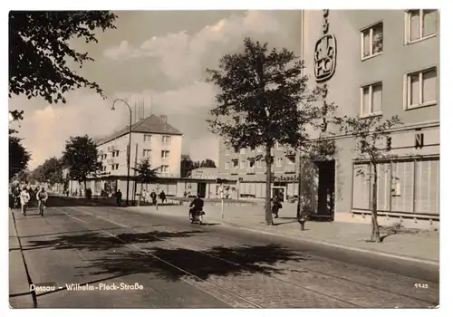 Ak Dessau Wilhelm Pieck Straße 1962