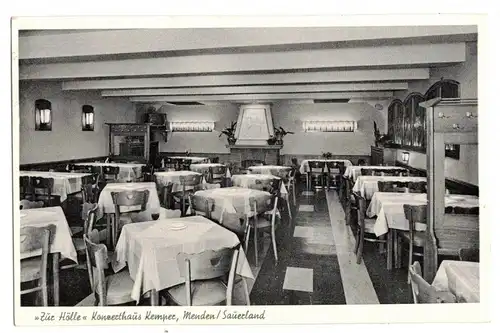 Ak Zur Hölle Konzerthaus Kemper Menden Sauerland 1957 