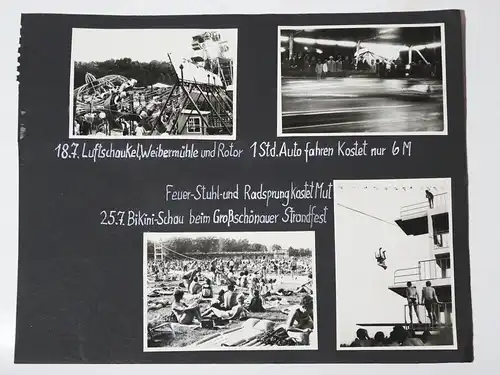 10 x Foto Baggersee Hagenwerder III Luftschaukel Größschönau Strandfest 1971 DDR